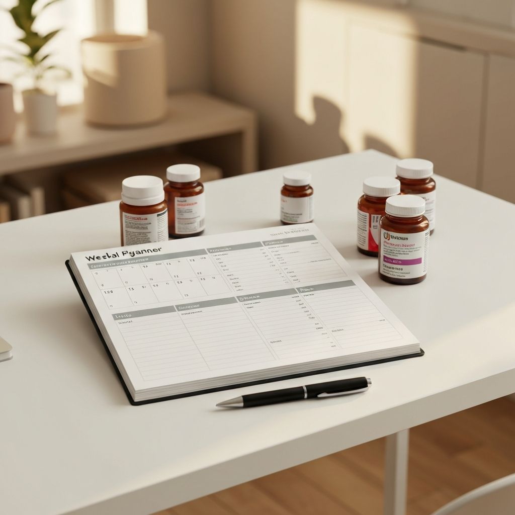 Wöchentlicher Planer mit Supplement-Organizer und Notizen